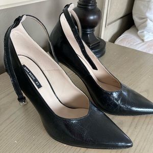 Zara leather heels